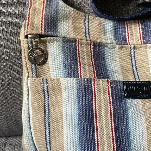 Longchamp Pilage Multicolored Canvas Crossbody Bag - Picture 3 of 16